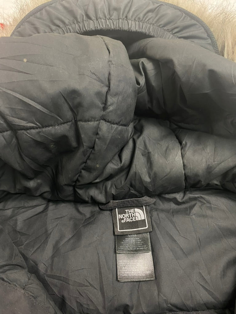 Women's North Face Fur Hood Jacket (L)